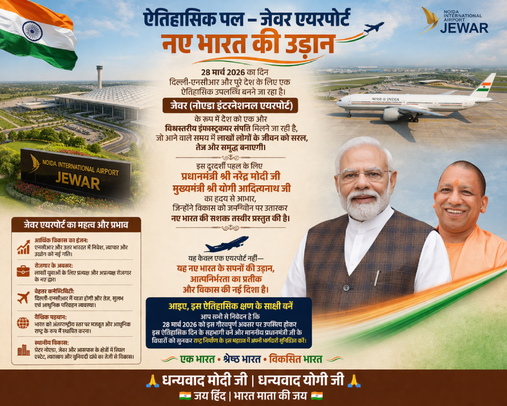 Jewar Airport: A Transformational Leap For India’s Growth And Connectivity
