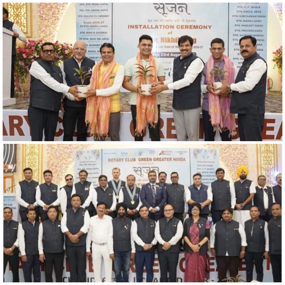 A New Chapter Of Leadership, Service And Community Commitment At Rotary Club Green Greater Noida